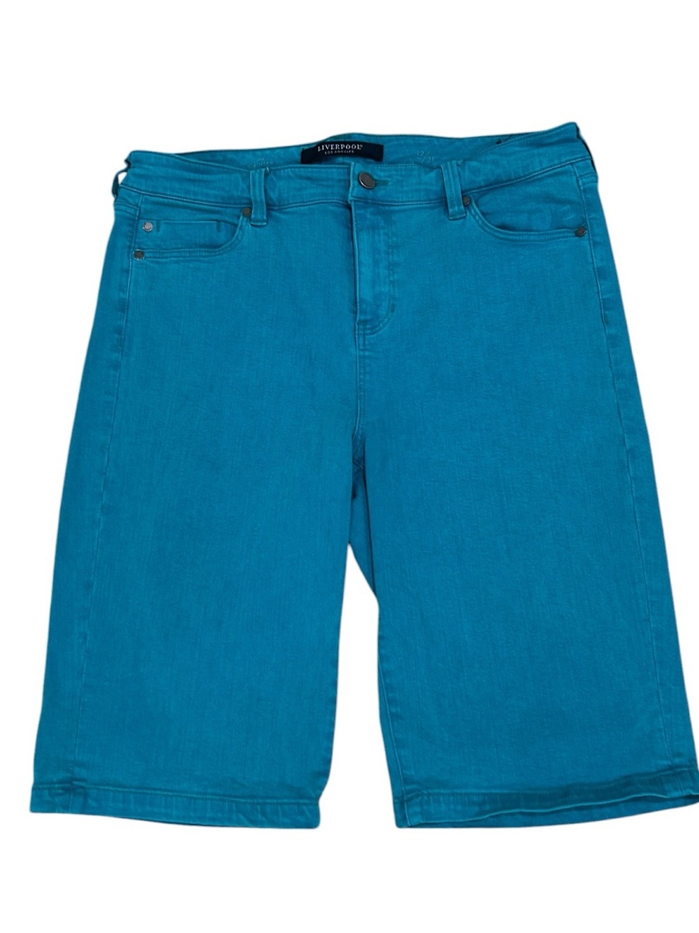 Liverpool turquoise the cruiser bermuda Jean Shorts size 12